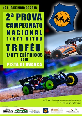 2ª Prova Campeonato Nacional 1:8 TT + Troféu Elétricos - Informações